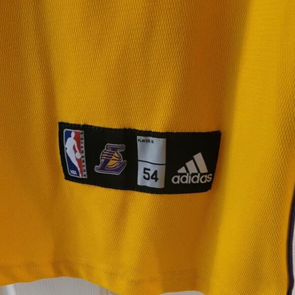 VINTAGE 2000's KOBE BRYANT LAKERS ADIDAS AUTHENTICS JERSEY FULLY STITCHED 54 XXL - Picture 3 of 9